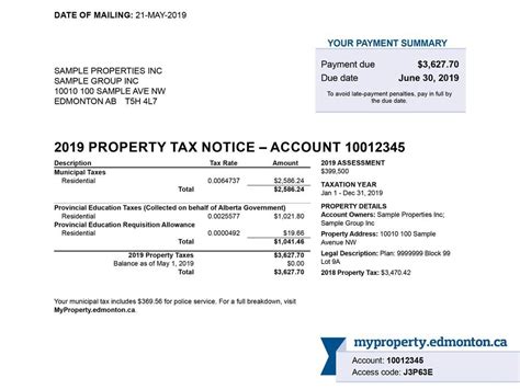 Property tax notices are in the mail, available online as well.